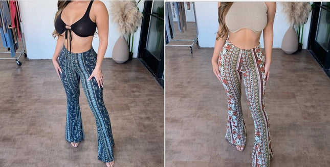 Hip Hugging Patterned Leggings