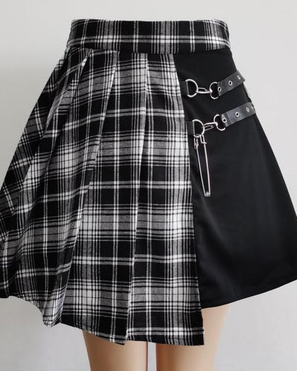 Gothic Pleated Shorts Skirt