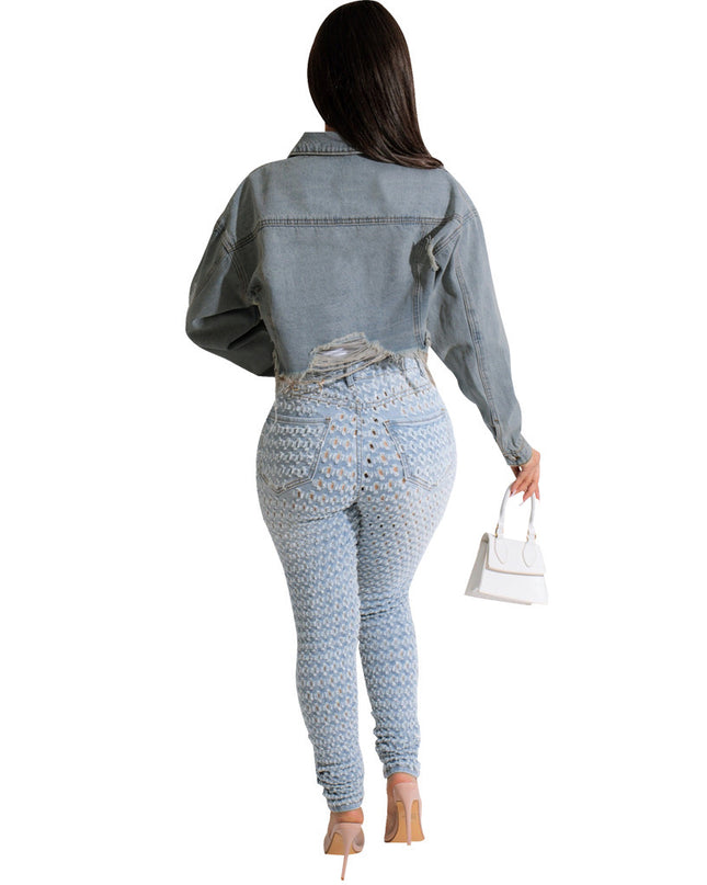 Denim Crop Jacket