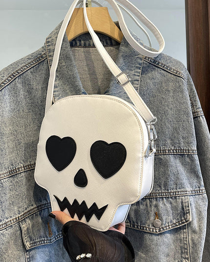 Black & White Skull Face Purse