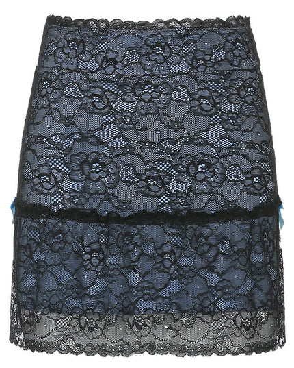Sweet Lace Lined Skirt