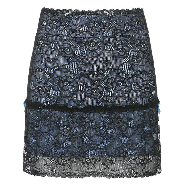 Sweet Lace Lined Skirt