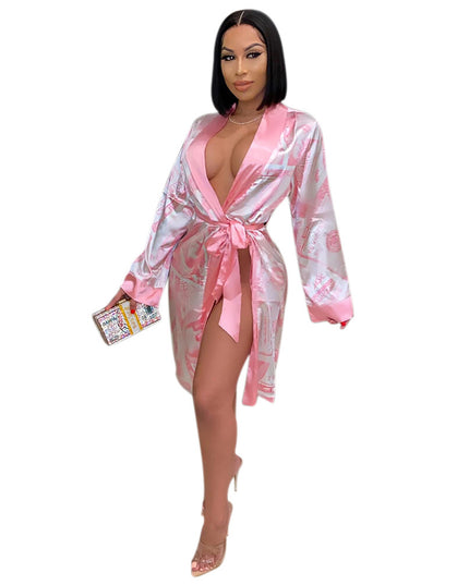 Silky Dollar Bill Robe