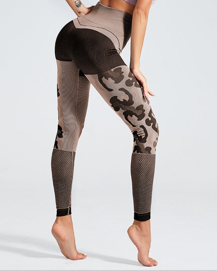 Camouflage Colorblock Leggings