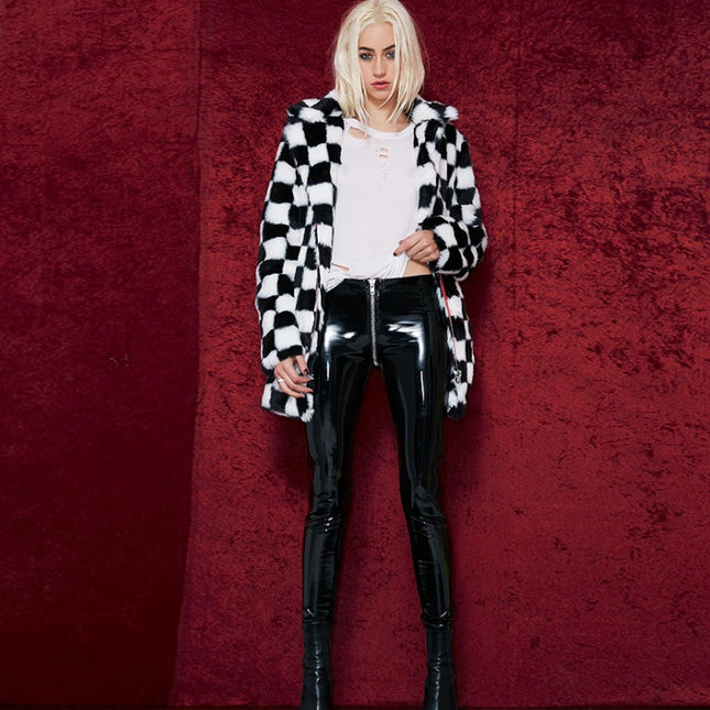 PU Glossy Zip Pants