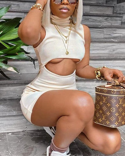 Under Boob Halter Dress