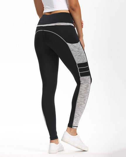 Black Gray Leggings