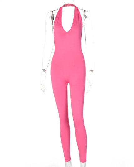 Deep V Jumpsuit