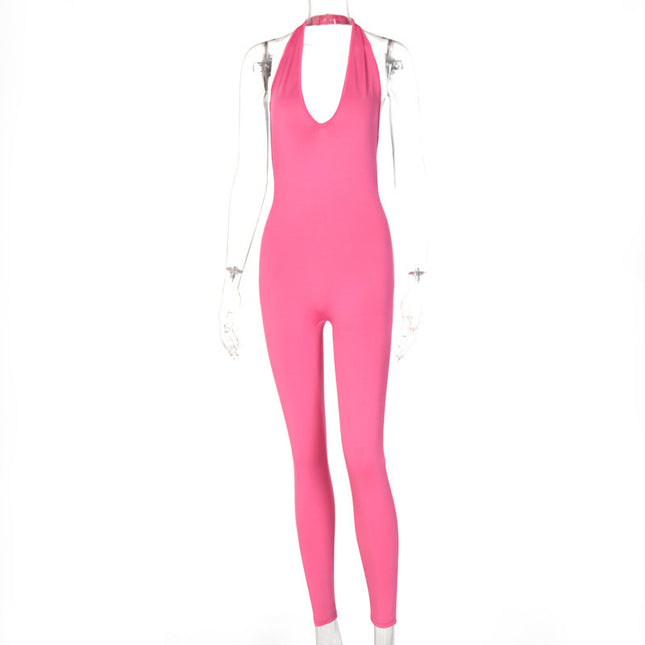 Deep V Jumpsuit