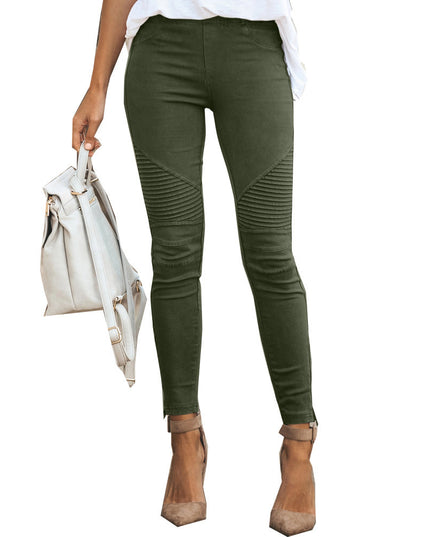 Ribbed Design Jeggings