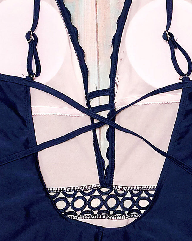 Backless One-Piece Swimsuit
