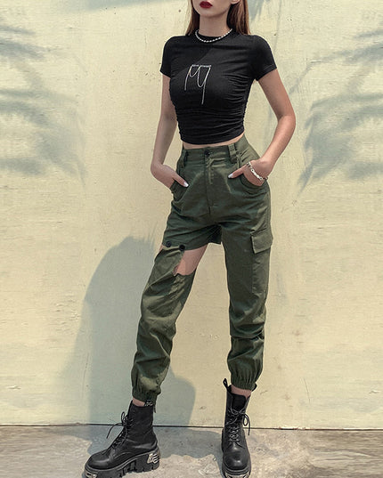 Irregular Harem Pants