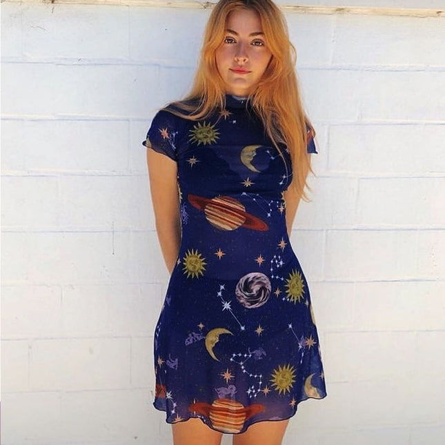 Galaxy Mesh Dress
