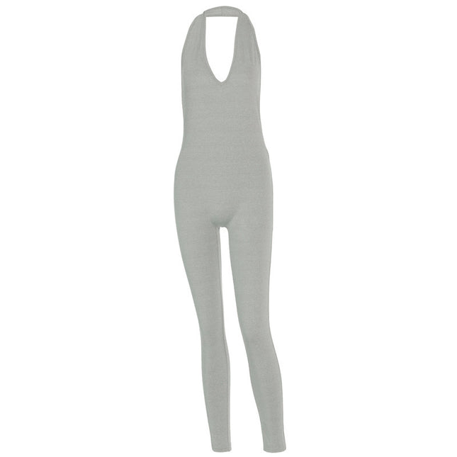 Deep V Jumpsuit