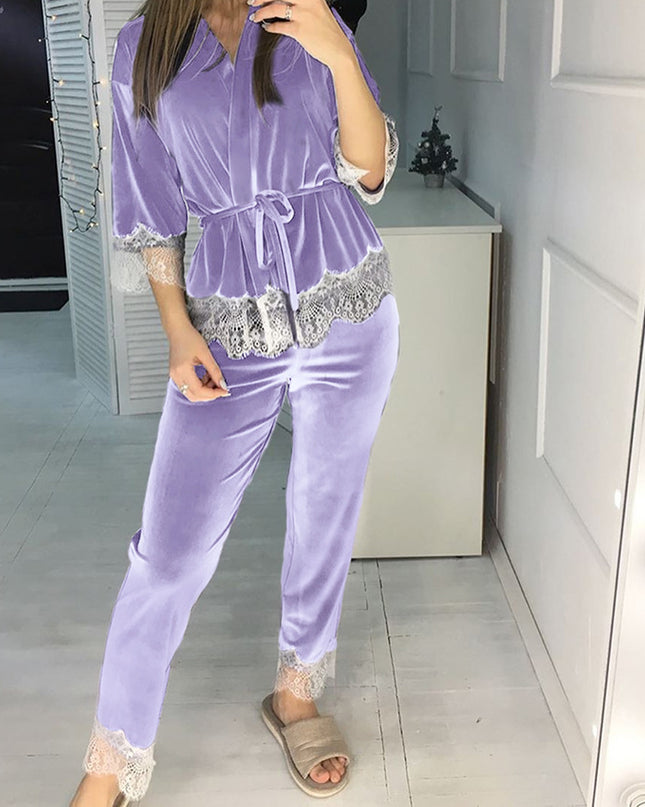 Winter Velvet Pajama Set