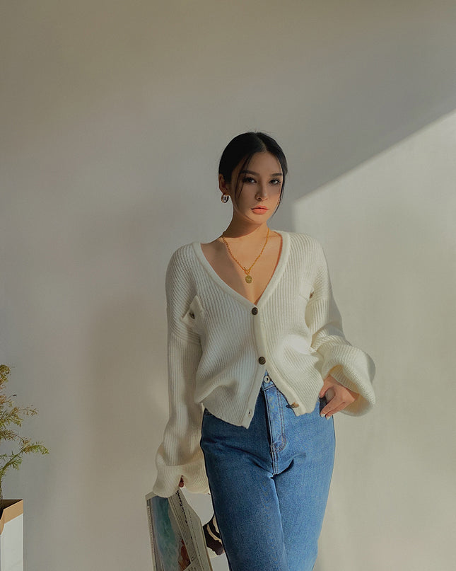 Sweater Button Up Cardigan