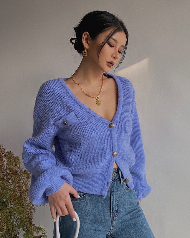 Sweater Button Up Cardigan