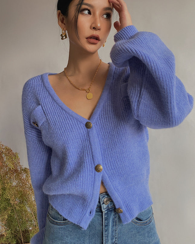 Sweater Button Up Cardigan