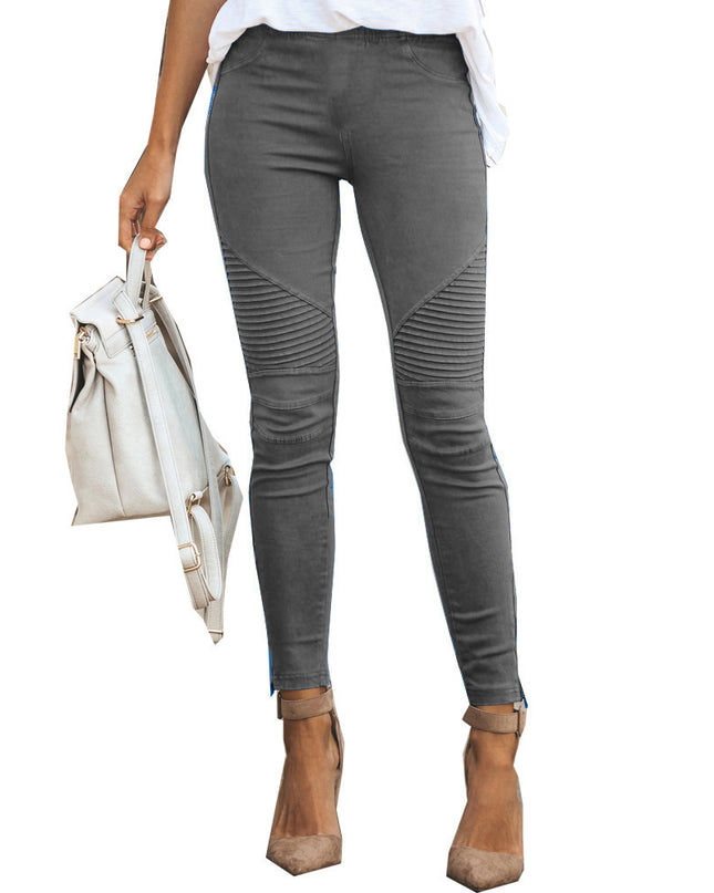 Ribbed Design Jeggings