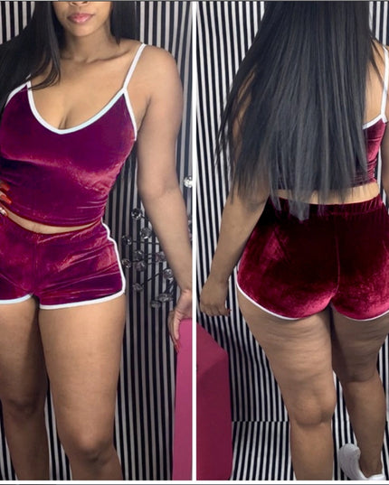 Velvet Two Piece Set