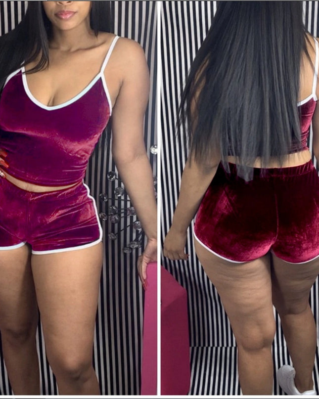 Velvet Two Piece Set