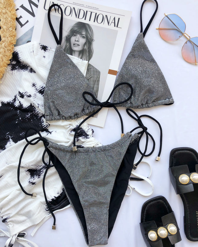 Tie Glitter Bikini