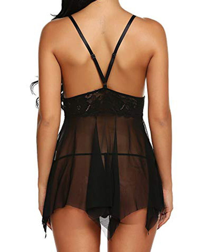 Lace & Mesh Sleep Dress