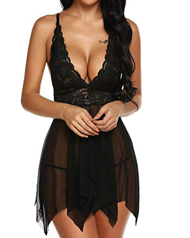 Lace & Mesh Sleep Dress