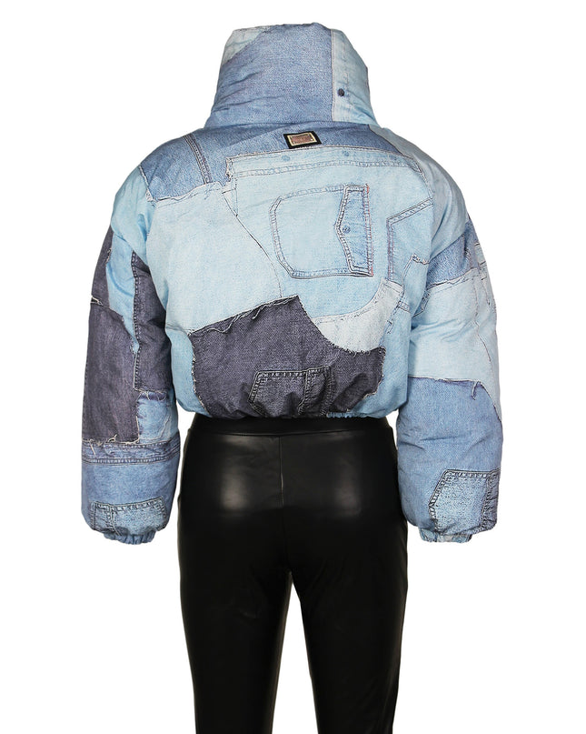 Patchwork Puffer Jacket