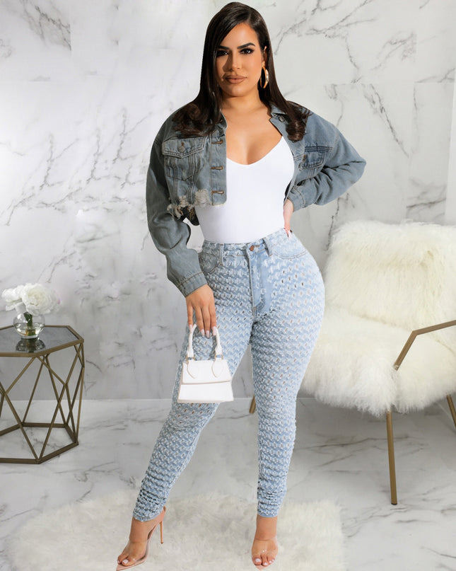Denim Crop Jacket
