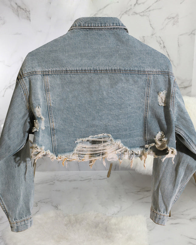 Denim Crop Jacket