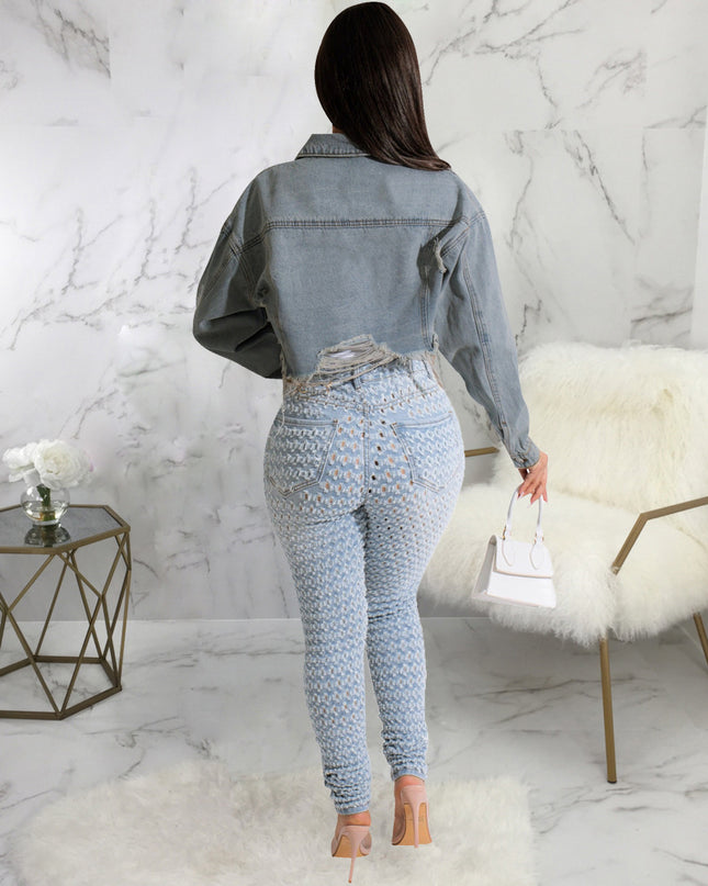 Denim Crop Jacket
