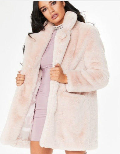 Faux Fur Long Coat