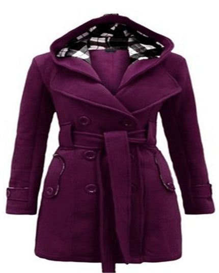 Big Collar Cashmere Trench Coat