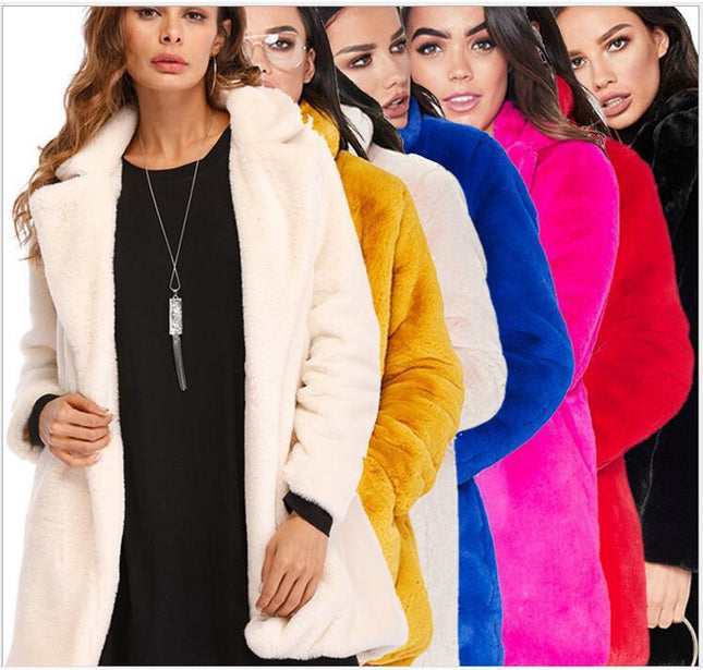 Faux Fur Long Coat