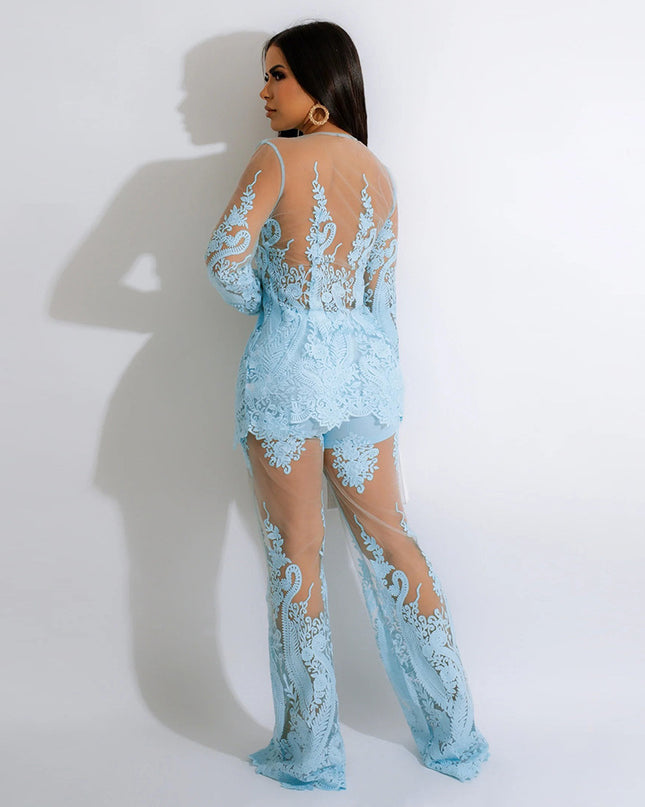 See Through Suit Set