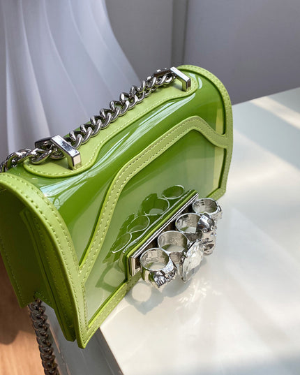 Jelly Bag With Diamonds & Chain