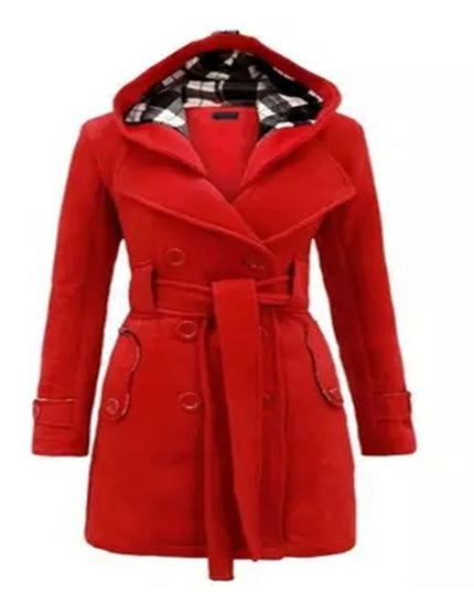Big Collar Cashmere Trench Coat