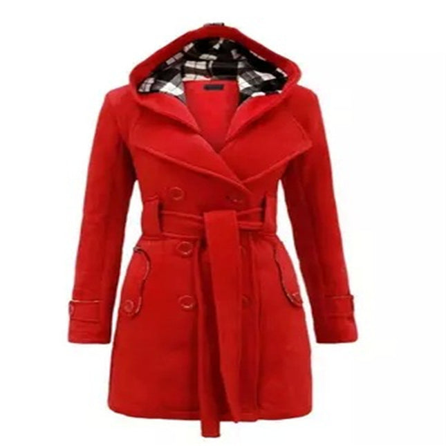 Big Collar Cashmere Trench Coat