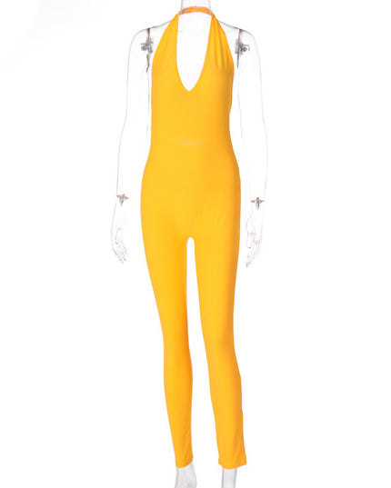 Deep V Jumpsuit