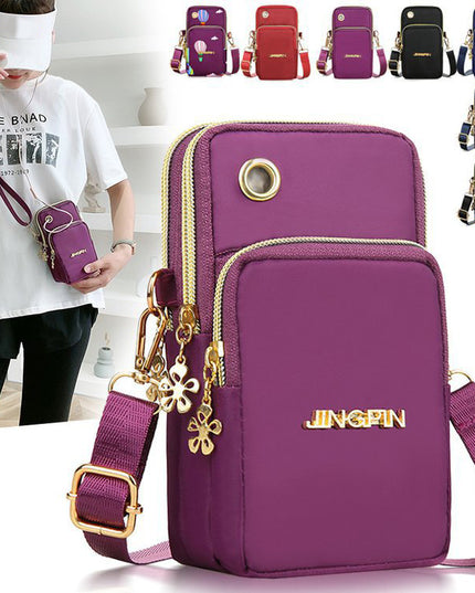 3 Layer Zip Crossbody