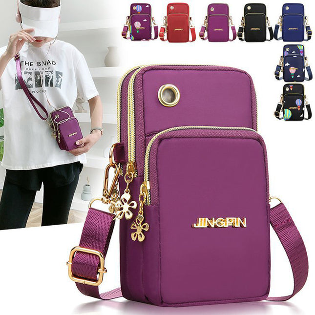 3 Layer Zip Crossbody