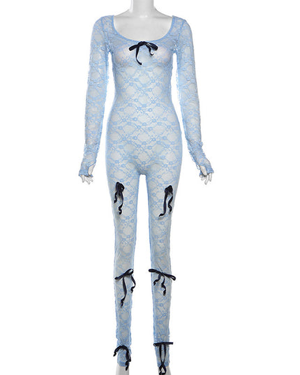 Long Sleeve Lace Jumpsuit