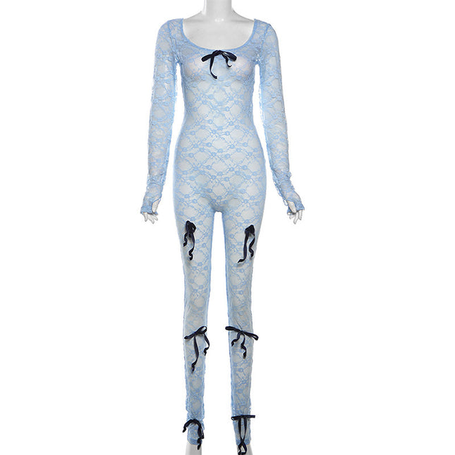 Long Sleeve Lace Jumpsuit