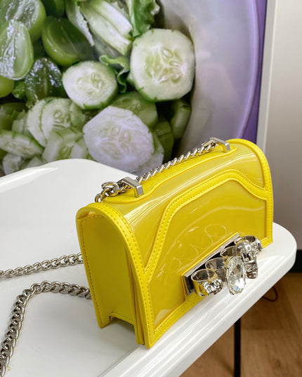 Jelly Bag With Diamonds & Chain