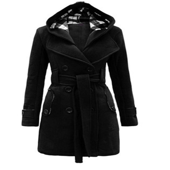 Big Collar Cashmere Trench Coat