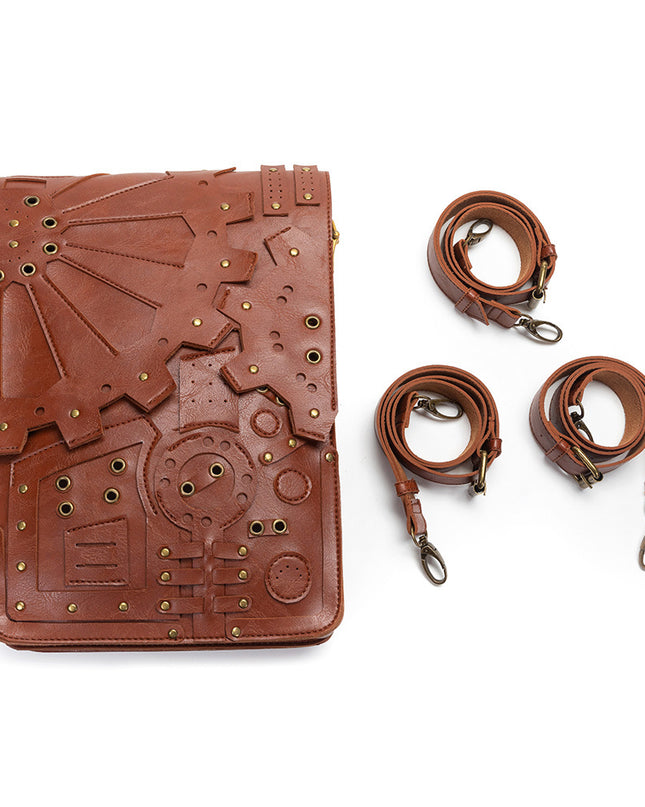 Vintage Steampunk Shoulder Bag Backpack