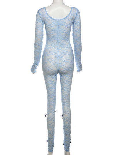 Long Sleeve Lace Jumpsuit