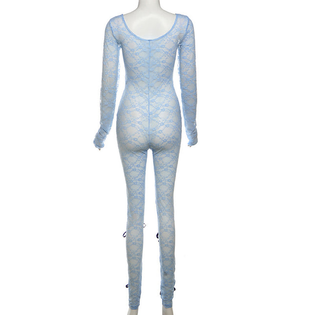 Long Sleeve Lace Jumpsuit