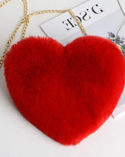 Plush Heart Bag